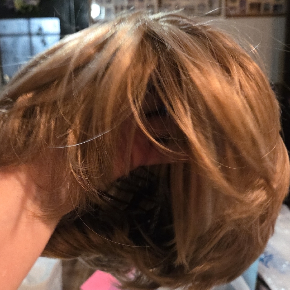 Elegant Light Brown And Blond Hair Wig